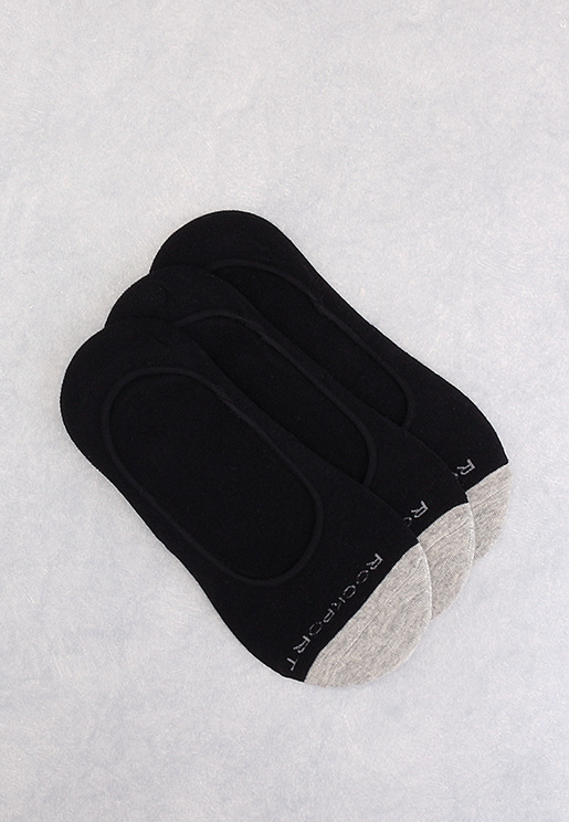 Rockport Men's Socks 3 Pair Black