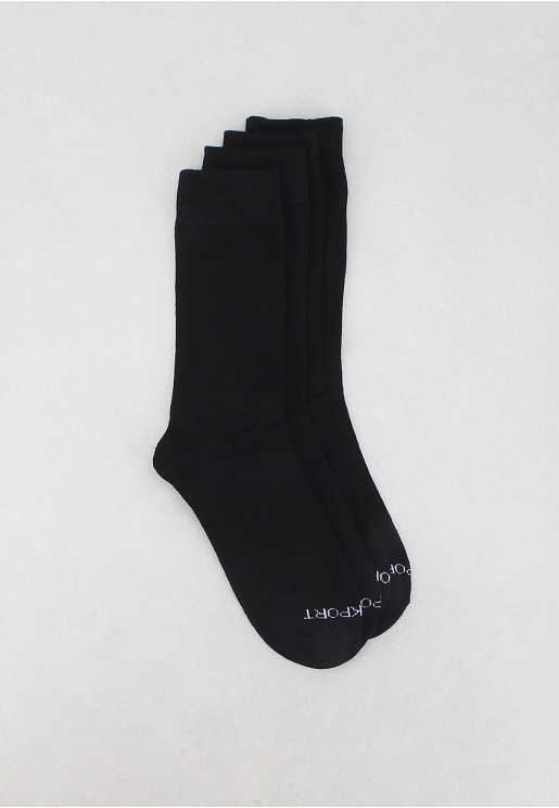 Rockport Men's 2 Pairs Socks Black