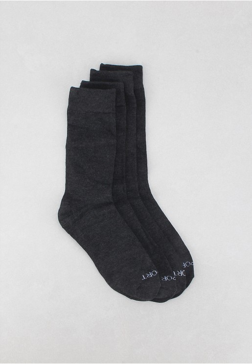Rockport Men's 2 Pairs Socks Dark Gray
