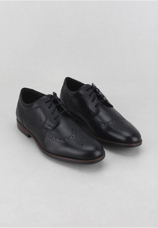 Rockport Men's Dustyn Wingtip Shoes Black