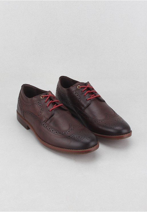 Rockport Men's Sp3 Wingtip Shoes Dark Brown