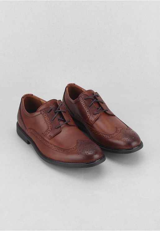 Rockport Men's Madson Wingtip Shoes Brown