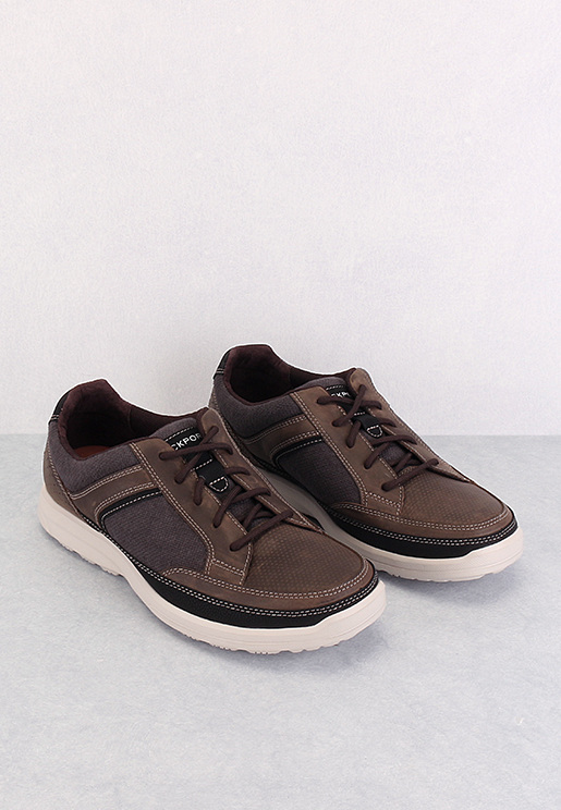 Rockport Men's Welker Laceup Casual Shoes Dark Brown