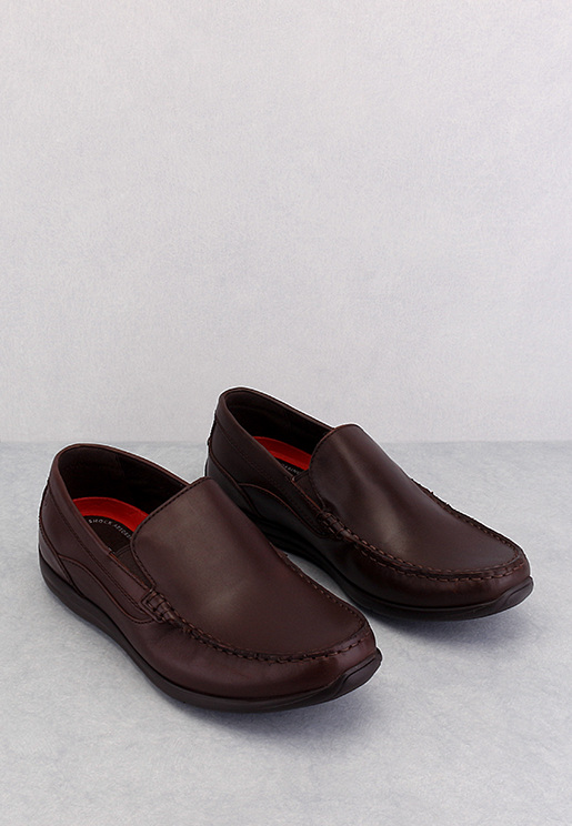 Rockport Men's Cullen Venetian Slip On Shoes Dark Brown