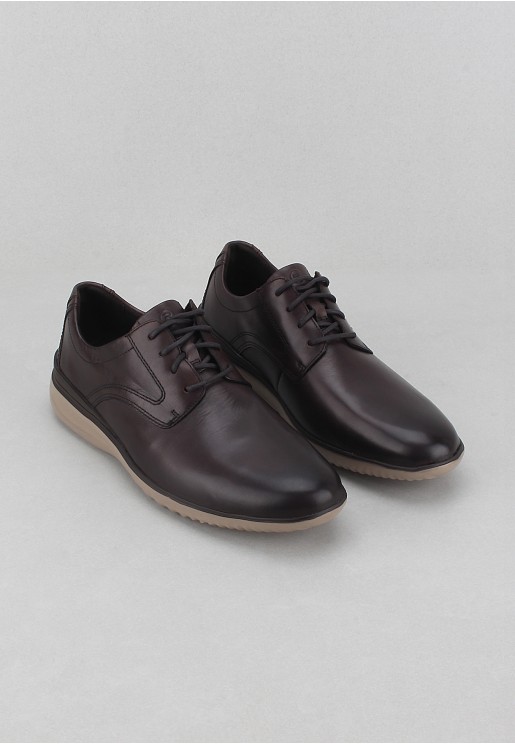 Rockport Men's Ds Accel Plain Toe Shoes Dark Brown