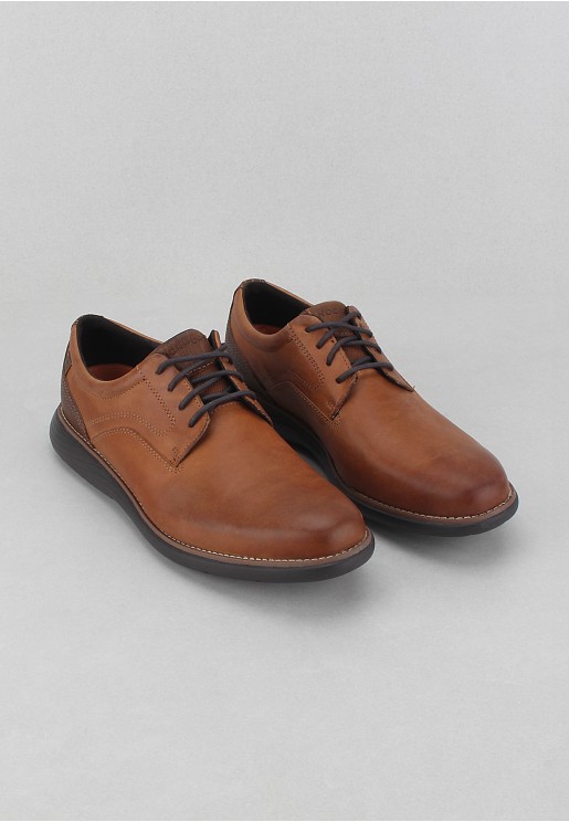 Rockport Men's Garett Plain Toe Shoes Brown