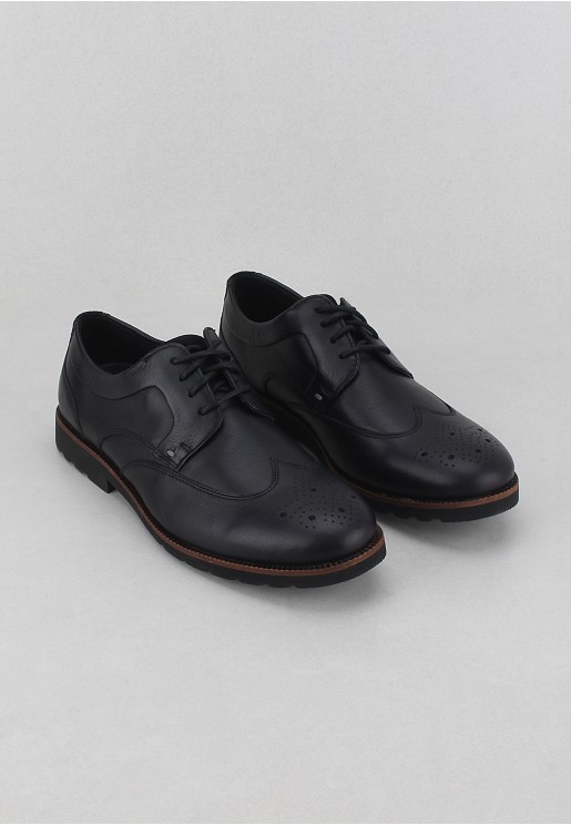Rockport Men's Sr2 Wingtip Shoes Black