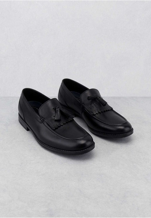 Rockport Men's Sp3 Kiltie Tassel Slip On Shoes Black