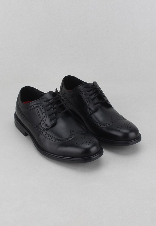 Rockport Men's Esntial Dtl Ii Wing Tip Shoes Black