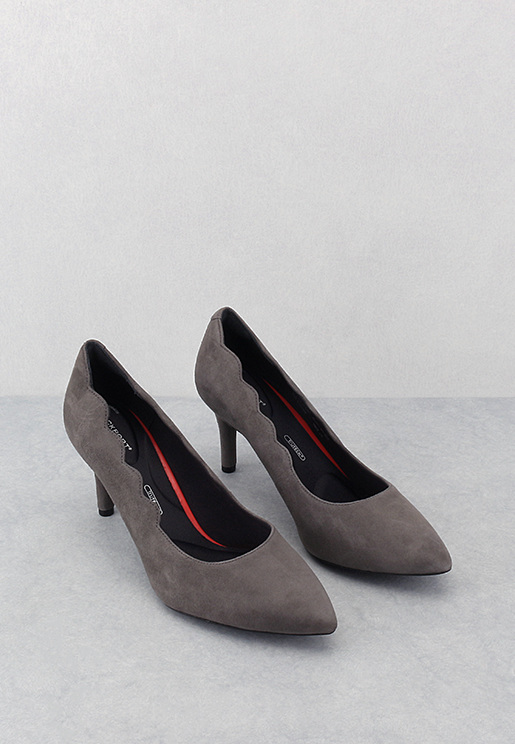 Rockport Women's Scallop Heels Shoes Gray
